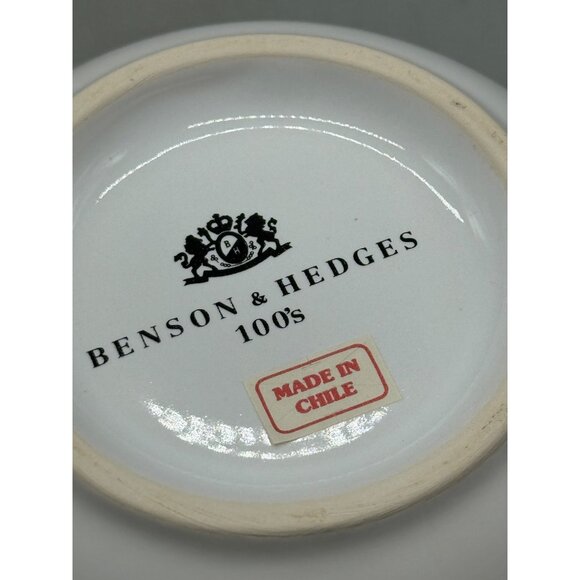 Bencon Hedges Ceramic Cup & Saucer Set With Script made in Chili white READ NEW - Picture 9 of 9